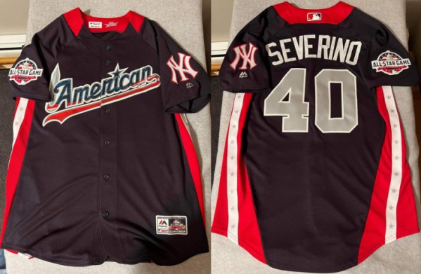 Men's New York Yankees #40 Luis Severino Navy Cool Base Stitched Jersey Men's New York Yankees #40 Luis Severino Navy Cool Base Stitched Jersey